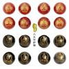 Ocho Santos Patronos Ágata Roja y Negra Cuentas Sueltas Buda Natal Masculino Cuentas de Transferencia Femeninas Zodiaco Accesorios DIY Pulsera de Cuentas Redondas
