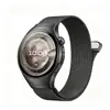 Aplicable a la correa del Huawei Watch 5, ajuste a presión sin costuras, magnético, acero inoxidable milanés, correa de malla metálica