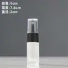Botella de Perfume de Vidrio Negro Personalizada, Botella con Atomizador, Botella de Plástico para Loción con Bomba, Botella Recargable, Botella de Muestra Cosmética, Cabezal Atomizador