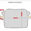 Parabrisas delantero engrosado para coche, protector de nieve de invierno, anticongelante, protector solar, imán, equipo a prueba de nieve