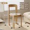 Sillas Vintage Coloridas de Diseñador para Comedor, Sillas de Mesa de Comedor con Respaldo Moderno, Apilables para Uso en Casa, Sillas de Comedor de Madera Maciza para Apartamentos Pequeños