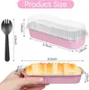 Caja de papel de aluminio para pastel de freidora de aire resistente al calor, caja de papel de aluminio desechable engrosada de color queso y durián, al por mayor, resistente a altas temperaturas