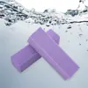 Bloque de Tofu Esponjoso de Colores, Lima de Uñas Lavable y Sin Arena, Bloque Pulidor de Cuatro Caras, Esponja de Manicura de Corindón Blanco