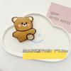 Tecido de pelúcia dos desenhos animados boneca urso broche urso urso mochila acessórios cachecol meias cocar acessórios decoração DIY