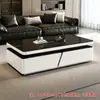 Mesa de centro para uso doméstico, engrosada, a prueba de explosiones, mesa de recepción de vidrio de alta transparencia, sala de estar, esquinas redondeadas, marco de acero al carbono engrosado, mesa de centro de almacenamiento de doble capa