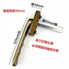 Manija de Ventana Recta Hoppe para Sistema de Aluminio con Rotura de Puente Térmico, Manija de Suspensión Inferior de Apertura Exterior, Cerradura de Manija de Ventana de Aleación de Aluminio 013