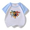 Wang Wang equipe roupas roupas infantis meninos terno de manga curta terno de verão infantil de algodão meninas moda estilo ocidental conjunto de duas peças