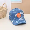 Versión coreana de la nueva gorra de béisbol con letras de pato pintado para niños, novedad de primavera 2022, gorra de béisbol con visera, venta al por mayor K310