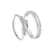 Anillos de Pareja de Promesa para Hombres y Mujeres, Diseño de Nicho Ins, Nuevos Anillos de Pareja de Moda de Gama Alta, Anillos Ajustables, Venta al por Mayor de Fábrica