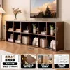 Estantería de Madera Maciza de Pie Apoyada en la Pared Estantería para Libros Infantiles Gabinete de Almacenamiento y Exhibición para Sala de Estar Gabinete Combinado de Cuadrícula para Jardín de Infancia Gabinete Bajo