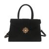 Elegante bolso de invierno 2024 con diseño de nicho, bonito bolso de mano cuadrado pequeño para mujer, bolso cruzado de moda para mujer.