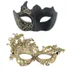 Máscara de Carnaval Veneziana Meio Rosto Baile de Máscaras Festa Mascarada Casal Homens e Mulheres High-End Transfronteiriço Amazon