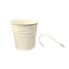 Bandeja Pequena de Metal Removível para Vaso de Flores Montado na Parede, Balde Pequeno 10cm para Plantas Penduradas no Jardim, Grades de Varanda e Cercas