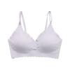 Sutiã Sem Costura de Seda Gelo Sexy Ultrafino Sensação Nude Sem Fio Novo Bojo Trapezoidal Decote em U Sem Fecho Sutiã Esportivo Feminino
