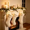 Venta Caliente Transfronteriza Enredadera Navideña Adorno Grueso para Colgar en la Puerta Decoraciones para Árbol de Navidad Set de Corona Dorada Roja