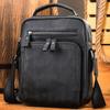 Tendencia de Moda Nicho Cuero Genuino Mochila Bandolera de Hombro para Hombre Portátil Bolso de Hombro de Piel de Vaca de Primera Capa para Hombre Venta al por Mayor