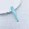 Presilha de Cabelo Tipo Jacaré Transfronteiriça Estilo Coreano, Presilha Bico de Pato Sólida Cor Creme, Presilha para Franja de Maquiagem Sem Marcas, Pequeno Presente para Cabelos Soltos