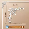 Tira de Borda para Parede de Fundo de TV com Flor de Canto Francês em Linha de PU Imitação de Gesso Tira Decorativa Teto Estilo Europeu Americano