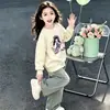 Sudadera para niña, colección primavera y otoño, nuevo top otoño/invierno 2026, diseño de dibujos animados estilo coreano, ropa infantil a la moda para niñas pequeñas y medianas