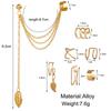 Clips para la oreja de moda popular transfronteriza para hombres y mujeres, aretes personalizados de lujo ligero, cartílago falso sin perforar, aretes retro simples al por mayor