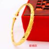 Moneda europea chapado en oro versión coreana del nuevo brazalete abierto de 6 mm para mujer cobre chapado en oro vietnamita boda a largo plazo no se desvanece joyería