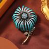 Nuevo Broche de Diente de León Esmaltado al Óleo de Gota para Mujer Estilo Mori Abrigo de Verano Pin de Planta Accesorios Corsage Fortaleza Regalo