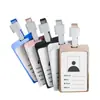 Portatarjetas de aleación de aluminio, Portadocumentos de identidad, Lanyard para gafete, Portagafete de trabajo, Portagafete de trabajo de metal de alta gama, Gafete de trabajo personalizado