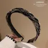 Diadema Fina con Pedrería Estilo Coreano Lujo Ligero Pinza para el Cabello para Mujer Dientes Antideslizante Simple 2026 Nuevo Atrapasueños para Celebridades de Internet Pinza para el Cabello Accesorios para el Cabello