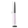 Tenedor de Acero Inoxidable para Cutícula Tira Frotadora de Doble Cara Artefacto para Cuidado de Manicura Exfoliante Herramienta de Manicura Lima de Uñas