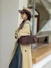 Bolso de Suede Mate Vintage para Debajo del Brazo para Mujer, Bolso de Hombro Único Cruzado, Bolso Baguette de Alta Gama para el Trabajo, Bolso de Mano Marrón de Cuero Genuino