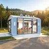 Casa de Servicio de Conveniencia tipo Cabaña de Manzana con Esquinas Redondeadas Lámpara de Pared con Diseño de Atmósfera Área Escénica del Parque Cabina de Recepción de Consulta Turística