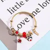 Pulsera de Goteo de Aceite Kuromi Sanrio de Dibujos Animados Anime de Venta Caliente Transfronteriza Panjia Dora Accesorios para Pulseras DIY Venta al por Mayor