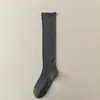 Calcetines Baiduidui, calcetines de algodón finos para pantorrilla de primavera y verano, calcetines largos transpirables, calcetines hasta la rodilla para mujer, calcetines de tubo alto, serie Miu al por mayor