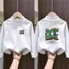 Camada Base Térmica de Fleece Escovado para Meninos 2026 Nova Roupa Outono/Inverno Camiseta de Manga Longa Infantil Camada Interna Quente Top