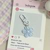 Llavero de Gelatina con Forma de Corazón de Niña Bonita Flor de Cerezo Ins Mejor Amigo Regalo de Pareja Accesorios Colgantes para Mochila Escolar de Estudiante Combinación Perfecta