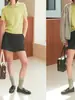 Suéter pulôver de manga curta com gola pequena, moda casual versátil, suéter irregular
