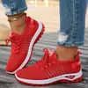 Novo Estilo de Sapatos Esportivos e Casuais Femininos, Respiráveis, Confortáveis, Antiderrapantes para Caminhada, Sapatos de Malha Modernos e Versáteis