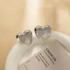 Pendientes Metálicos de Moda Creativa Estilo Ins Calados Corazón Estéreo Forma Geométrica Pétalos Estrella de Cinco Puntas Pendientes de Estilo Simple para Mujer