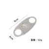 Cortador de Cigarros de Acero Inoxidable, Juego Simple de Tijeras de Plástico para Tabaco de Cigarros, Cuchillo de Cigarro Portátil de Doble Filo, Personalizable