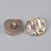Botones Irregulares de Plástico Imitación Metal con Forma, Botones con Forma para Suéter Abrigo Chaqueta de Cuero, Botones Decorativos para Abrigo Cortavientos