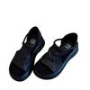 Sandalias Retro de Cuña Abiertas para Mujer, Nuevo Estilo Verano 2026, Calados Casuales Cómodas Planas Estilo Romano