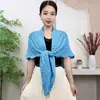 Nova Moda Outono e Primavera Versátil Triângulo Vazado Toalha Cor Sólida Com Lantejoulas Cauda de Peixe Xale Tricotado Lenço Estilo Estrangeiro Feminino