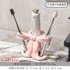 Precio al por mayor Bastidor de cerámica para almacenamiento de cepillos de dientes Lavabo de baño de alta gama Base para cepillo de dientes eléctrico y pasta de dientes