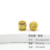 Prata Esterlina S925 Contas Cilíndricas Coloridas com Zircônia Inlaid Contas Espaçadoras Perfuradas Acessórios para Joias DIY Materiais Contas Soltas Contas para Atacado
