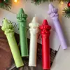 Jiahui Mei Molde de Silicona para Vela de Papá Noel DIY Vela de Aromaterapia Navideña Decoración Herramienta de Pulido
