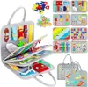 Educação Infantil Transfronteiriça Quadro de Aprendizagem de Feltro Brinquedo de Educação Infantil Montessori Aprendizagem de Vestir Quadro Ocupado Quadro de Feltro