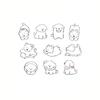 Ins Lindo Cachorro Bixiong Insignia Broche Acrílico Dibujos Animados Adorno Accesorios Parche Colgante Pin Mochila Escolar