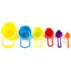 Colher de medida arco-íris Balança de cozinha bolo 6 peças de colher de medida Ferramenta DIY para assar colher de medida para assar copo medidor atacado