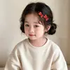 Niños Bebé Rojo Puntos Blancos Lazo Pinza Pequeña Pinza Lateral Flequillo Pinza para el Cabello para Niñas Frente Cabello Rebelde Tarjeta Pinza para el Cabello Accesorios para el Cabello