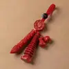Cinnabar Crudo Torre Wen Chang Bolsa de la Suerte Arena Dorada Púrpura de Alto Contenido Colgante de Arena Roja Imperial Amuleto Venta Directa de Fábrica Mayorista